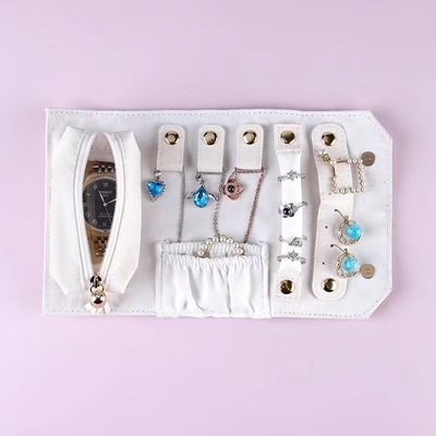 PU Ring Bông tai Du lịch Người tổ chức Trang sức Cuộn lên Người tổ chức Vòng cổ cho Phụ nữ