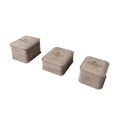 Phụ nữ Cô gái Hộp đựng đồ trang sức sang trọng Hộp tròn Góc lồi Cạnh hộp trang sức nhỏ