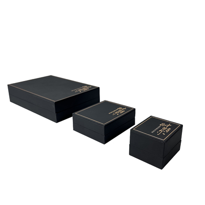 Giấy giả da mềm Hộp đựng đồ trang sức sang trọng Hộp đựng đồ trang sức Logo chữ Trung Quốc