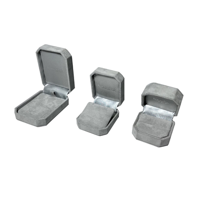 Hộp đựng đồ trang sức sang trọng hình bát giác sáng tạo Bao bì đồ trang sức nhung tùy chỉnh