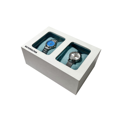 Hộp đựng đồng hồ PU Bao bì quà tặng Lụa bọc bên trong Hộp đồng hồ bề mặt da có gối