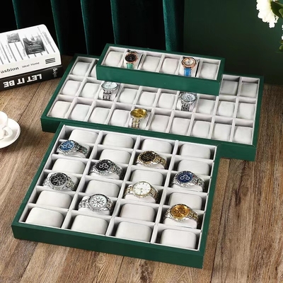 Màu sắc có thể tùy chỉnh Màn hình đồng hồ nhung màu xanh lá cây In màn hình