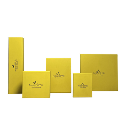 Hộp trang sức từ tính OEM ODM Hộp đựng đồ trang sức từ tính màu vàng sáng
