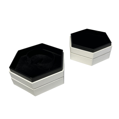 Giấy trắng sang trọng tùy chỉnh Hộp quà tặng hai mảnh bán buôn Bộ đồ trang sức Hộp bao bì Nắp và Hộp cơ sở