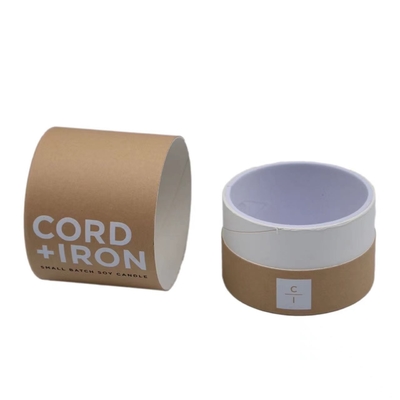 Dia 102mm * 158mm Hộp ống Kraft Hộp đựng nến sang trọng Hộp cuộn cạnh