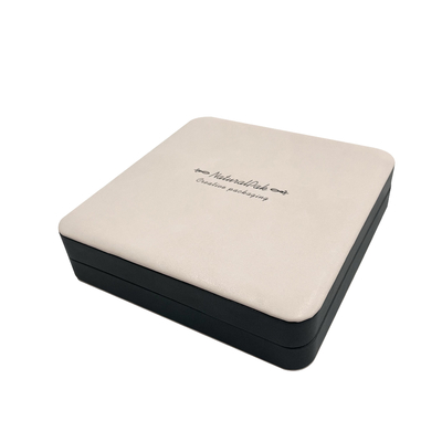 GỖ PU SUEDETTE Hộp đựng đồ trang sức góc tròn cho mặt dây chuyền nhẫn
