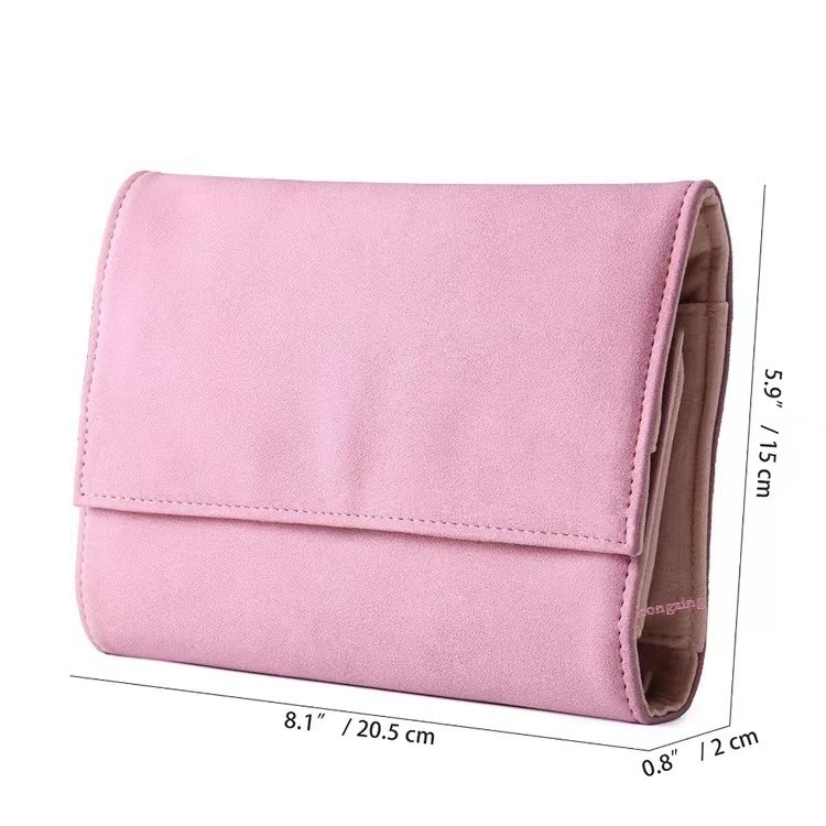 Lụa màn hình du lịch trang sức tổ chức cuộn phụ nữ vải nhỏ Gấp lại trang sức tổ chức